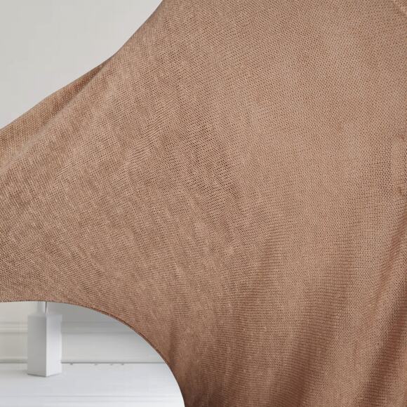 By Malene Birger Linen Knit V-Neck Midi Dress 3/4 Sleeve Minimalist S Inneas - Picture 9 of 16